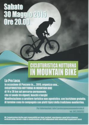 Ciclo turistica notturna in Mountain Bike